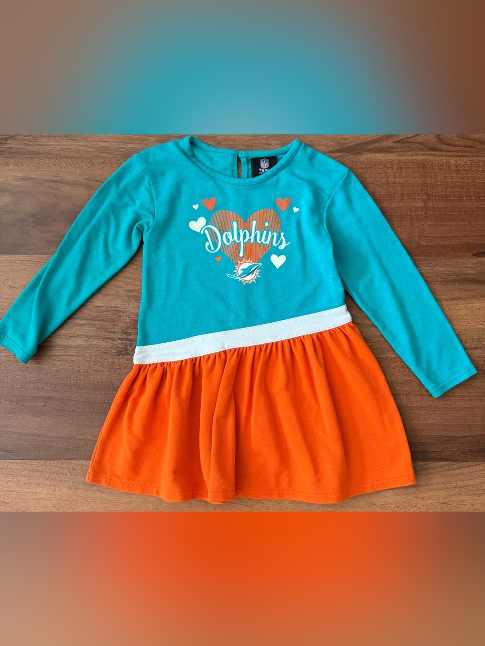 Miami Dolphins Girls Dress, 4t